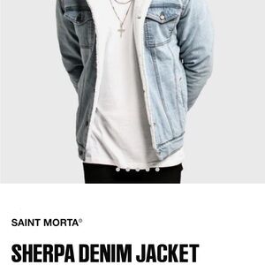 Light Blue Sherpa Denim Jacket